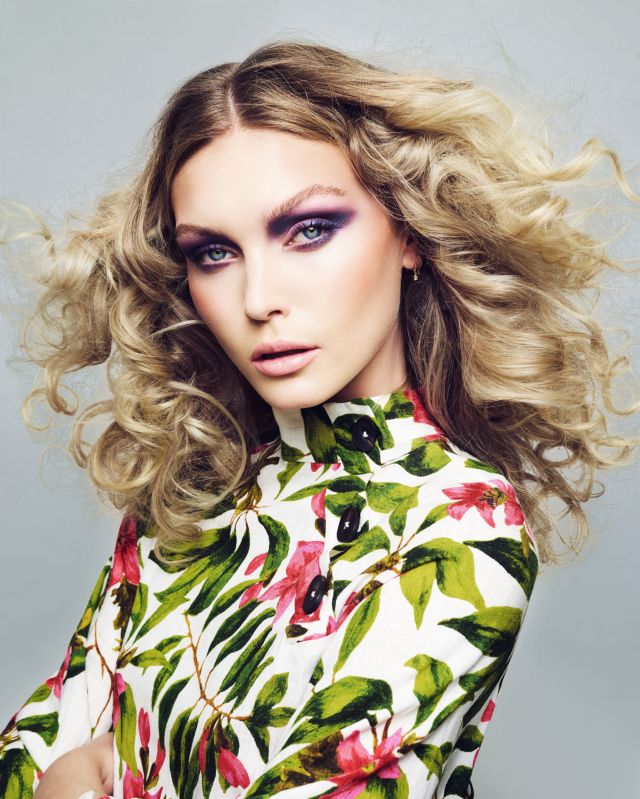 Curl Rebellion Collection Hair by: Tristan Eves @ Tristan Eves Make up by: Ellen K Bridger Fashion by: Christopher Heeney Photo by: Jamie Blanshard