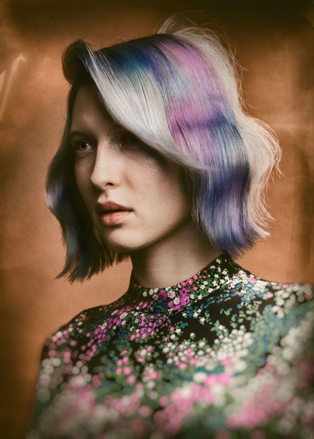 Pattern Colour Kollektion, nominiert für die Hairdressing Awards 2019 Hair: Alex Lepschi  Photo: Stefan Dokoupil  Styling: Alex Lepschi  Makeup: Katharina Irrelevant 