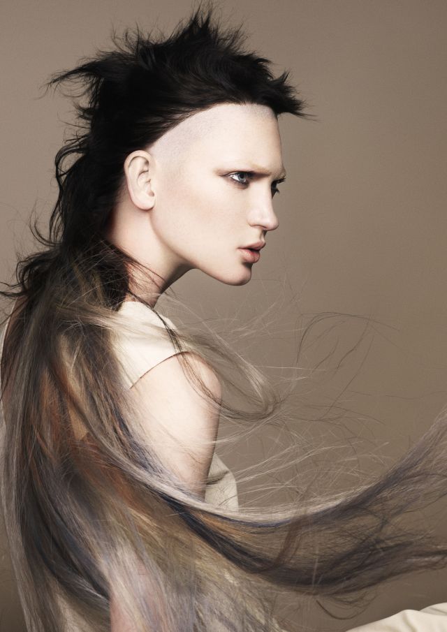 Collection: Jagged Terrain Hair: Jamie Furlan  Hair Colour: Danielle Solier Salon: Xiang Hair Photography: Andrew O’Toole  Make Up: Julie Provis Fashion Styling: Elaine Marshall