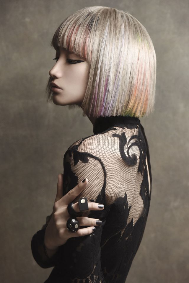 Name of entrant: Bill Tsiknaris Name of collection: Zink Category: QLD Hairdresser of the Year Colourist: Chris Tsiknaris Photographer: David Mannah Make Up Artist: Luana Cosia Stylist: Lydia-Jane Saunders