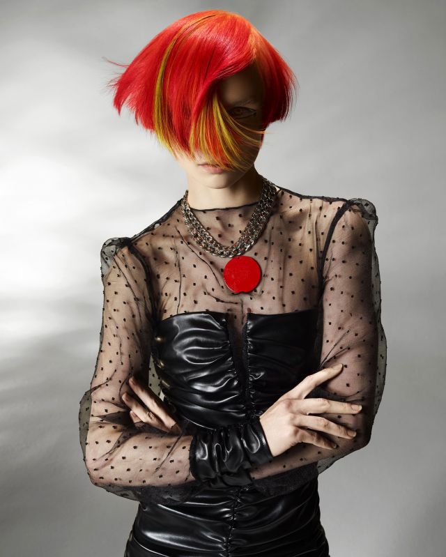 Magma Collection Hair by: David Barron Barrons London Salon Atlanta USA Assisted by Alice Ross Photography by John Rawson Assisted by Paul Gill  Shot at The Worx London Post Production by Hume RT MU by: Maddie Austin Styling by: Magdelana Jacobs Products by Keune using Colour Keune and Chameleon