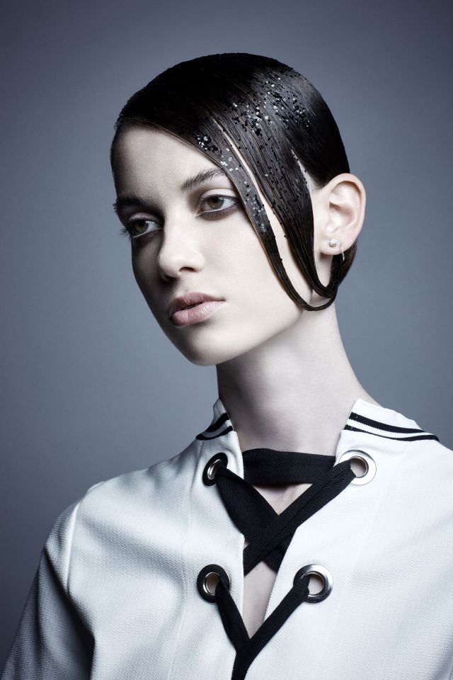 The Individualist Collection Hair by Pauline McCabe Salon: Rock Paper Scissors @rockpaperscissors Photographer: Jeremy Choh Make-Up: Janelle Han Stylist: Zoe Van Zanten