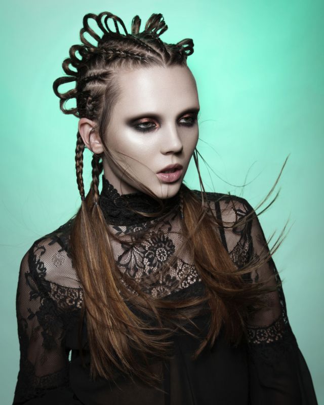 TEAL GREEN Collection Hair: Keith Bryce Hair Instagram @Keithbryce_ Hair Assistant: Lizz Kopta Hair Assistant Instagram: @Lizz.kopta.hair Photographer: Keith Bryce Photographer Instagram @Keithbryce_ Retouche: Keith Bryce & Adam nelson MUA: Toni Zitting & Heather Shelton MUA Instagram @tonizitting @heathersheltonmua Stylist: Keith Bryce