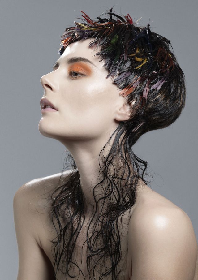 Collection Name: Kaleidoscopic Hair: Liana King   @lianakinghairdesign Salon: Moha Hairdressing, Dunedin, New Zealand   @mohahairdressing   Photographer: Carl Keeley Make-Up Artist: Lizzie Sharp