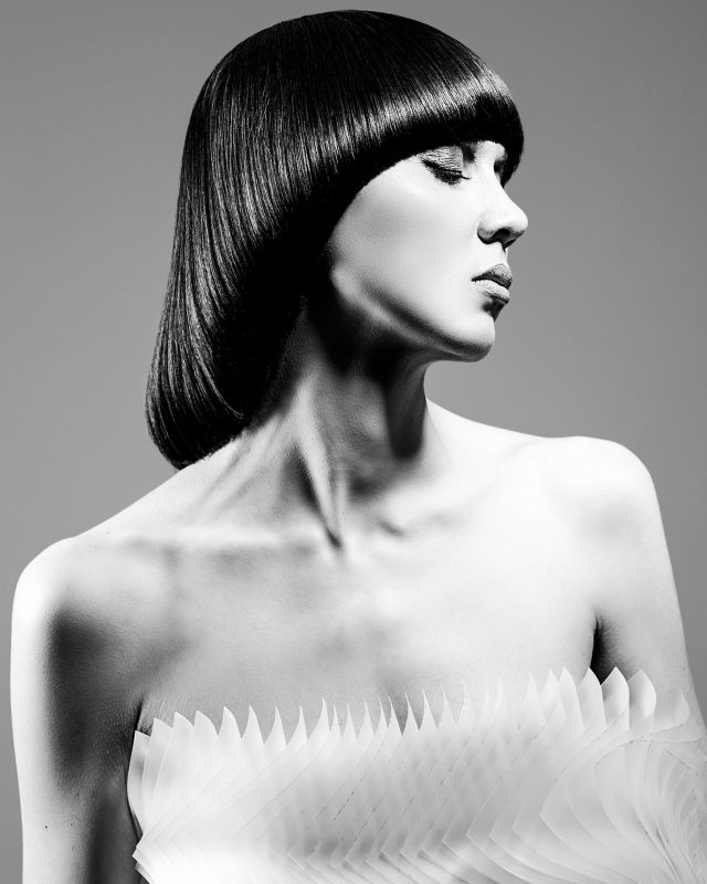 Control 2 By The Stafford Hair Art Team  -  Hair: Paul Stafford and Amy Cartwright Colour: Aidan Bradley Styling: Sara O’Neill Make-up: DJ Griffin Photography: Lee Mitchell Sponsors: Denman and Alfaparf Milano