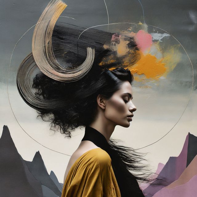 Surrealist Symphony Hair: Safy Burton created with AI