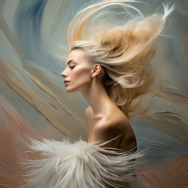 Surrealist Symphony Hair: Safy Burton created with AI