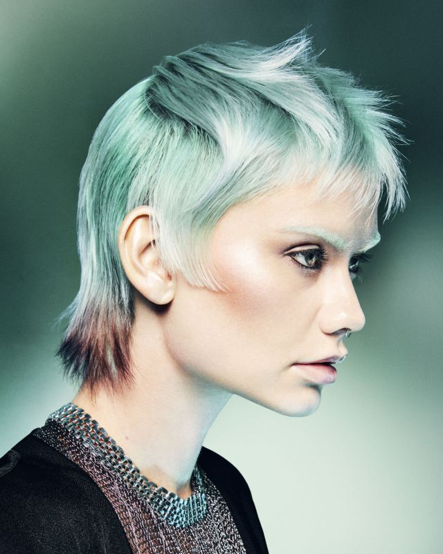 Futura Hair by Daniele de Angelis at TONI&GUY, London Colour: Stuart Matuska Makeup: Kelly Mendiola Styling: Borna Prikaski Photographer: Kevin Luchmun