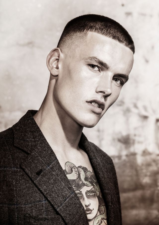 Name of Collection: Dichotomy Barbering by: Rob Ferlaino @rokkmanbarbers Collins Place, Melbourne Photographer: Elizabeth Kinnaird Make Up Artist: Sarah Baxter Stylists: Aaron Choung and Steve Calder